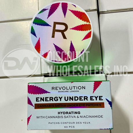 Revolution Energy Under Eye Patches – Hydrating with Cannabis Sativa & Niacinamide 60 pcs (36 Pcs Lot)