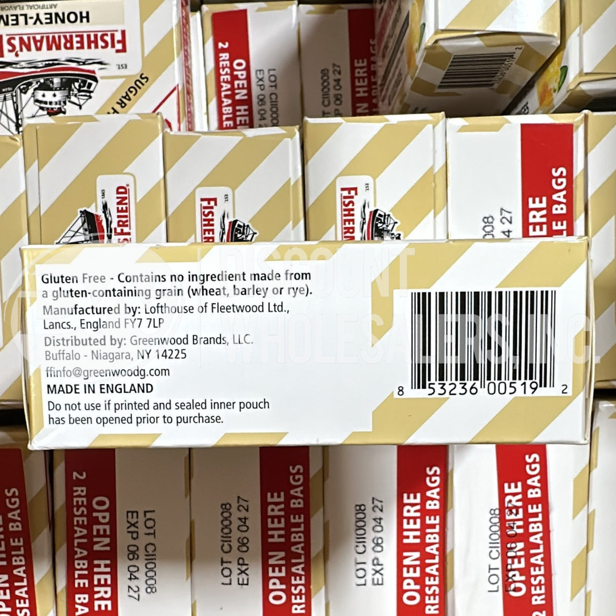 Fisherman's Friend Lozenges Honey - Lemon 40 Ct  (140 Pcs Lot)