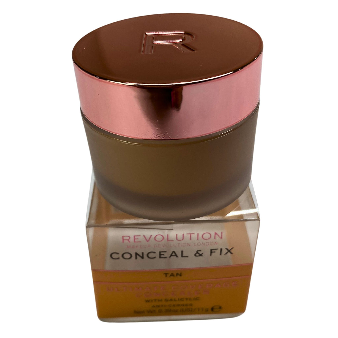 Revolution Conceal & Fix Tan Ultimate Coverage Concealer 0.39 OZ 