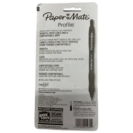 Paper Mate Profile Gel Pens, 0.7mm, Medium Point (50pc Lot)