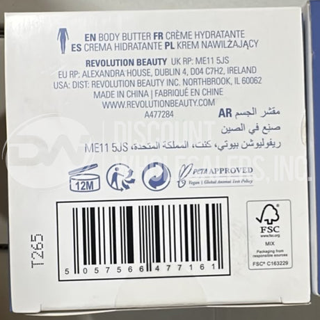 Planet Revolution Coconut Body Butter And Body Scrub 3.52 Oz (96 Pcs Lot)