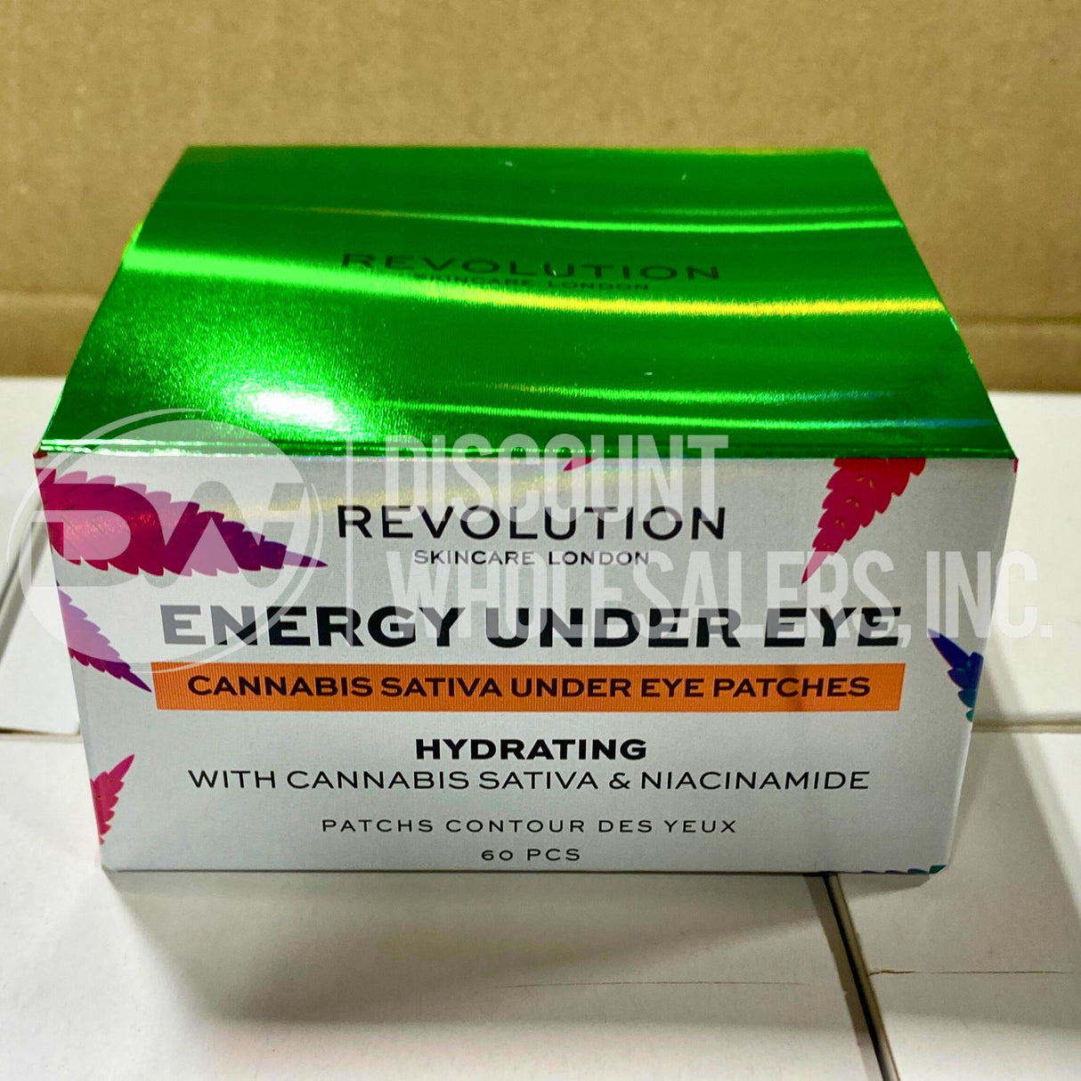 Revolution Energy Under Eye Patches Hydrating with Cannabis Sativa & Niacinamide (72 Pcs Lot)