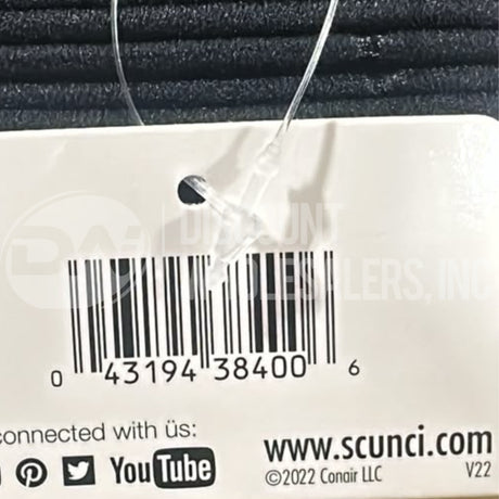 Scunci No-Damage Medium Hold Hair Elastics, Black, 32-Pieces (384 Pcs Lot)