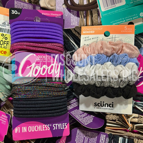 Hair Accessories Different Brands And Sizes (300 Pcs Lot)