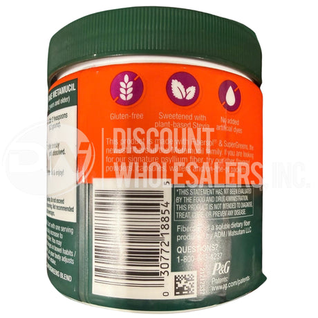 Metamucil Supergreens Digestive Blend Fiber Supplement 5.5 oz Kiwi Apple (120 Pcs Lot)