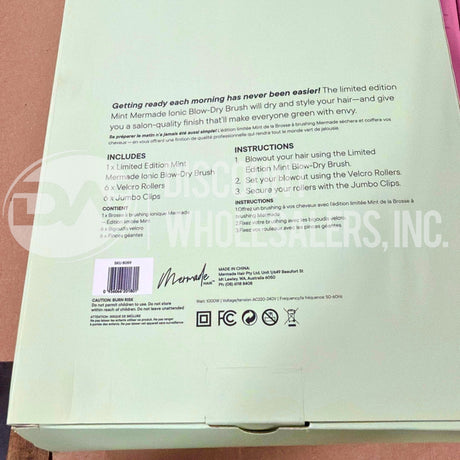 Mermade Hair That's Mint Blowout Kit and My Wave Kit Oink Double Waver 4 Grip Clips Pink Bag Mix (27 Pcs Lot)