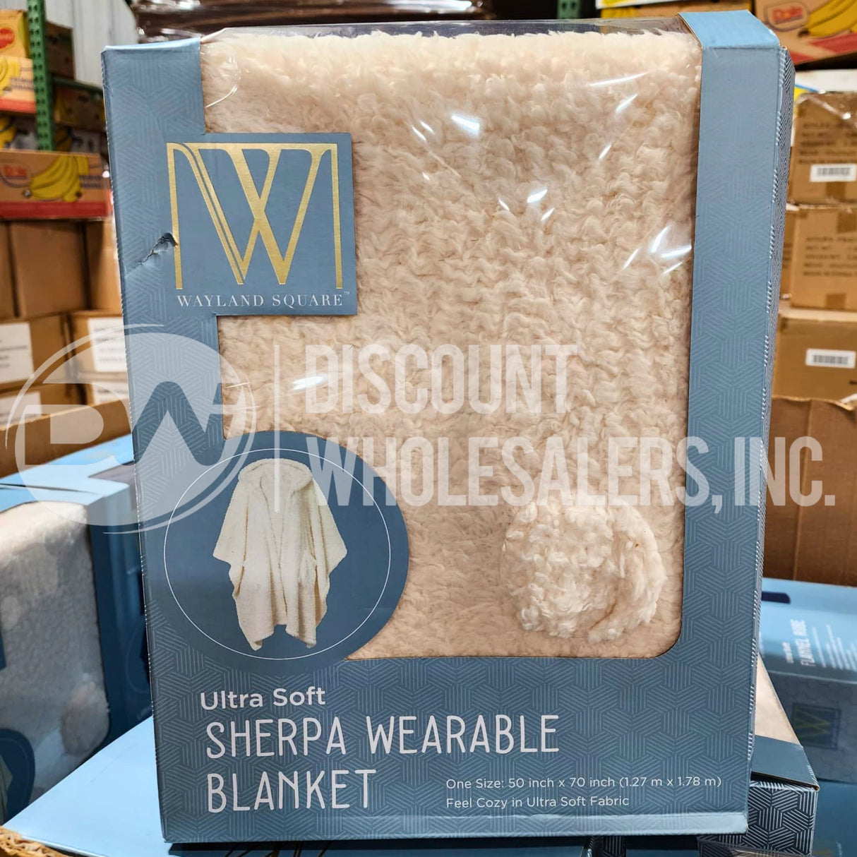 Wayland Assorted Bath Robe And Cozy Knit Wearable Blanket Unisex Different Shades And Sizes (70 Pcs Per Pallet)