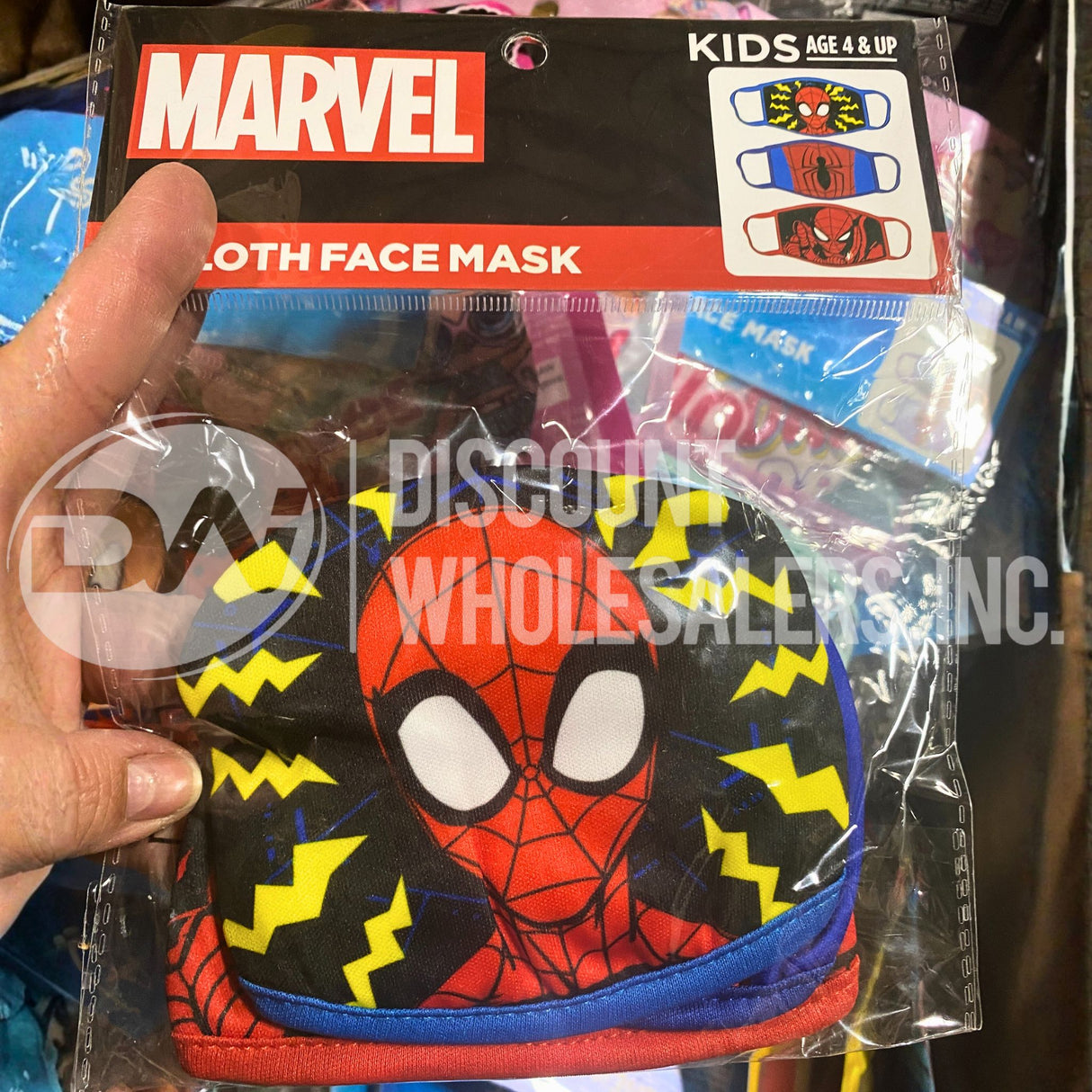 Marvel, Disney,Nickelodeon, and More Child's Cloth Face Mask Assorted (100 Pcs Lot)