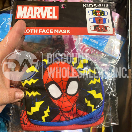 Marvel, Disney,Nickelodeon, and More Child's Cloth Face Mask Assorted (100 Pcs Lot)
