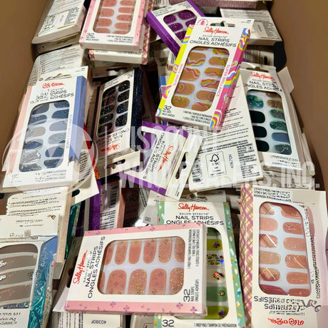 Sally Hansen Salon Effects Real Nail Polish Strips – Assorted 32 Count (100 Pcs Lot)