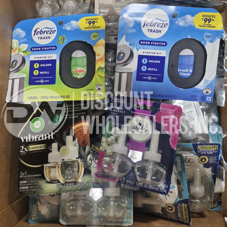 Febreze, Glade Air Wick Plug-In Air Freshener Refills And More Mix Different Sizes (95 Pcs Lot)