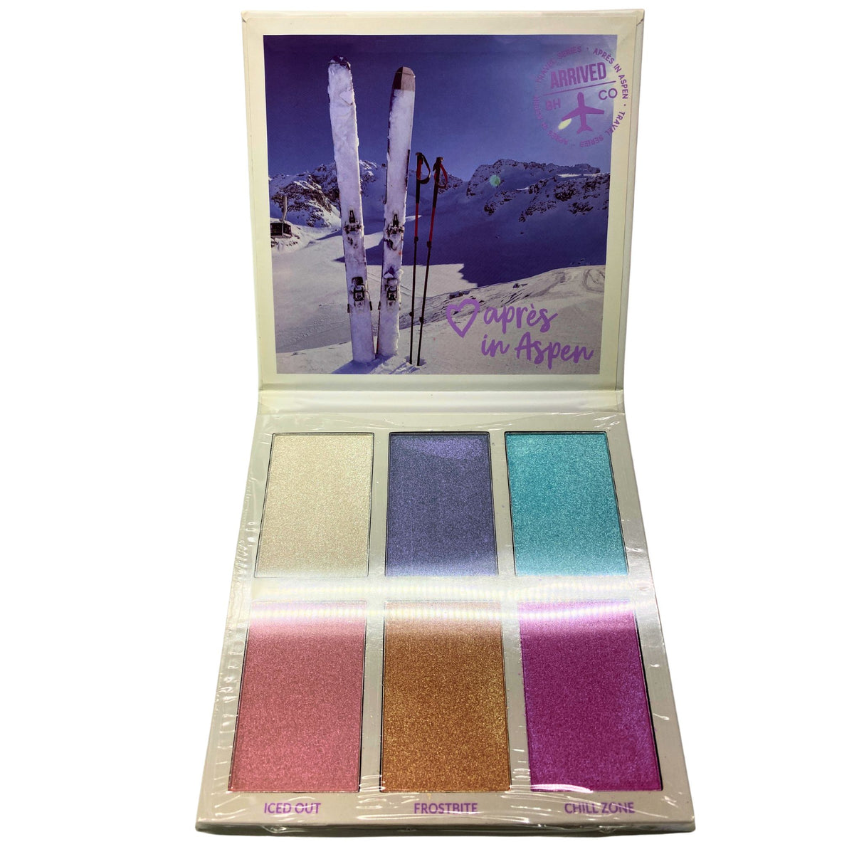 BH Aspen 6 Color Highlighter Palette 0.88 OZ (36 Pcs Lot)