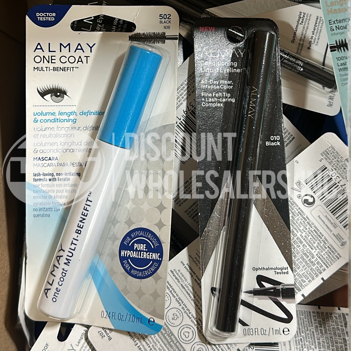 Almay Makeup Mix Mascaras, Eyeliners, Eyebrows And More (80 Pcs Lot)