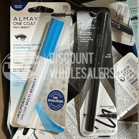 Almay Makeup Mix Mascaras, Eyeliners, Eyebrows And More (80 Pcs Lot)