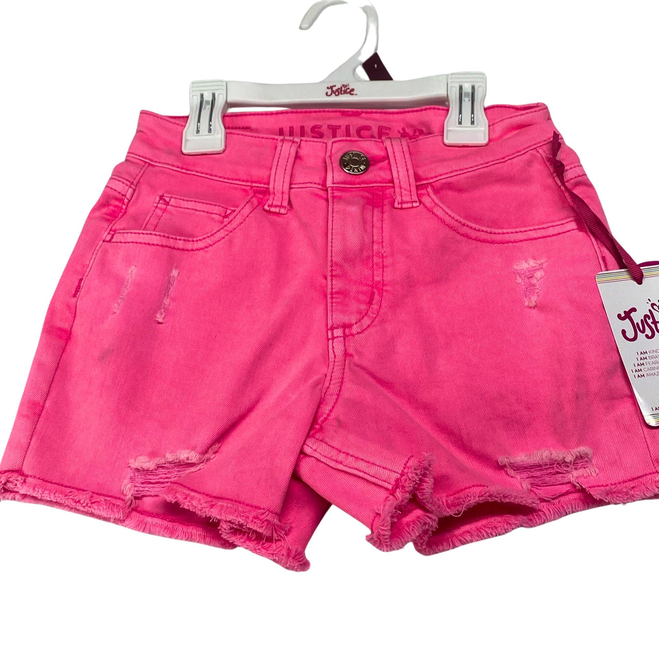 Justice Fash Dnm Short Size:7 Hotpnk 