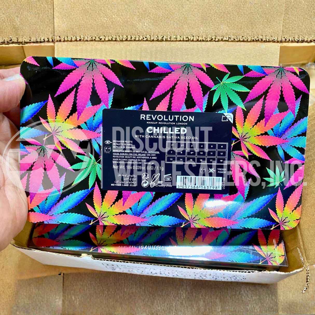 Revolution Makeup Eyeshadow Chilled With Cannabis Sativa Seed Oil (72 Pcs Lot)