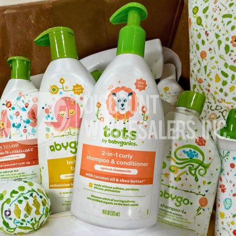 Babyganics Assorted Shampoo, Bubble Bath, and More Different Sizes (50 Pcs Lot)