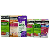 Robitussin and Dimetapp Lot For Cold, Congestion, Allergy, and Flu Adult And Children's 4 FL OZ and 8 FL OZ (39 Pcs Lot)