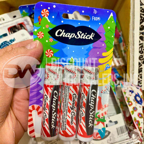 Chapstick Holiday Sugar Cookie and Candy Cane Assorted (100 Pcs Lot)