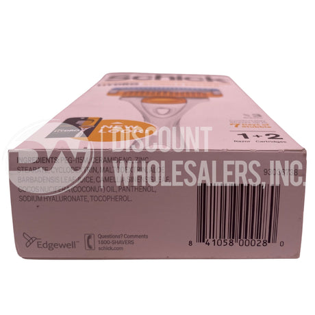 Schick Stubble Eraser Hydro Skin Confort 1 Razor , 2 Cartridges (600 Pcs Lot)