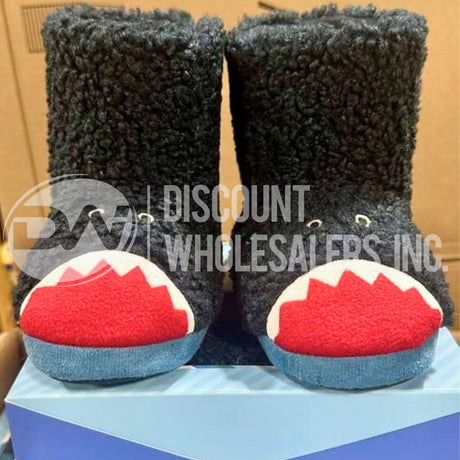 Totes Toasties Kids Shark Slippers Size Small 11-12 Medium 13-1 (90 Pcs Lot)