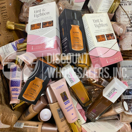 Foundation And Primer Mix Different Shades And Sizes (100 Pcs Lot)