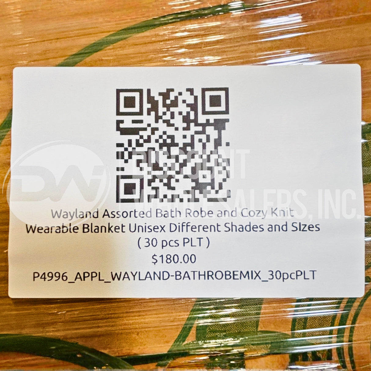 Wayland Assorted Bath Robe and Cozy Knit Wearable Blanket Unisex Different Shades and Sizes ( 30 Pcs Per Pallet )