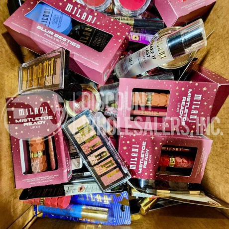 Milani Assorted Makeup Eyeshadows, Mascaras, Blush, Concealer, Foundation, Lipgloss and More Different Shades (300 Pcs Lot)