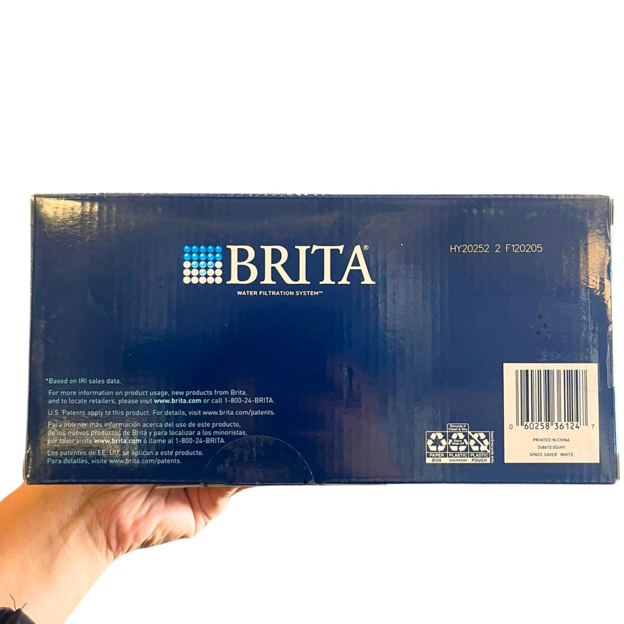 BRITA SPACESAVER PITCHER WHITE 6 CUP and Water Bottle 