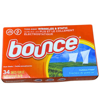 Thumbnail for Bounce Toss Away Wrinkles & Static Outdoor Fresh 34 dryer sheets 
