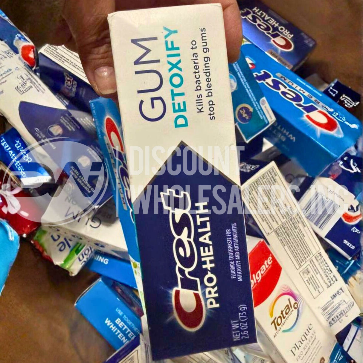 Crest and Colgate Assorted Toothpaste Different Sizes (60 Pcs Lot)