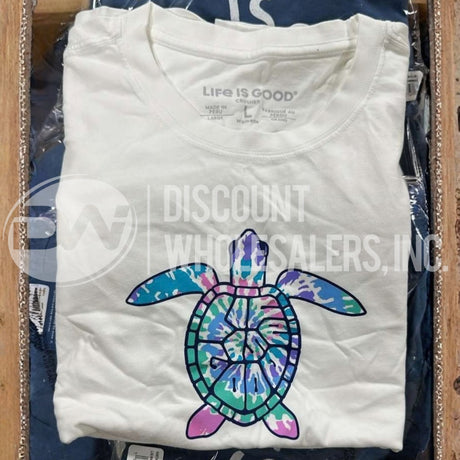 Life Is Good Assorted T-Shirts Different Sizes And Colors (75 Pcs Lot)