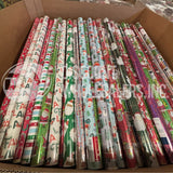 Assorted Christmas Gift Wrapping Paper Rolls Pallet – 700+ Pieces Per Pallet