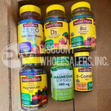 Vitamins Assorted Different Sizes Gummies Capsules And Tablets (70 Pcs Lot)