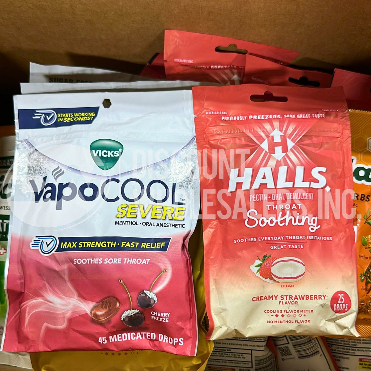 Ricola, Vicks, Halls Mezcla de pastillas para la tos y la garganta, diferentes tamaños (lote de 75 piezas)