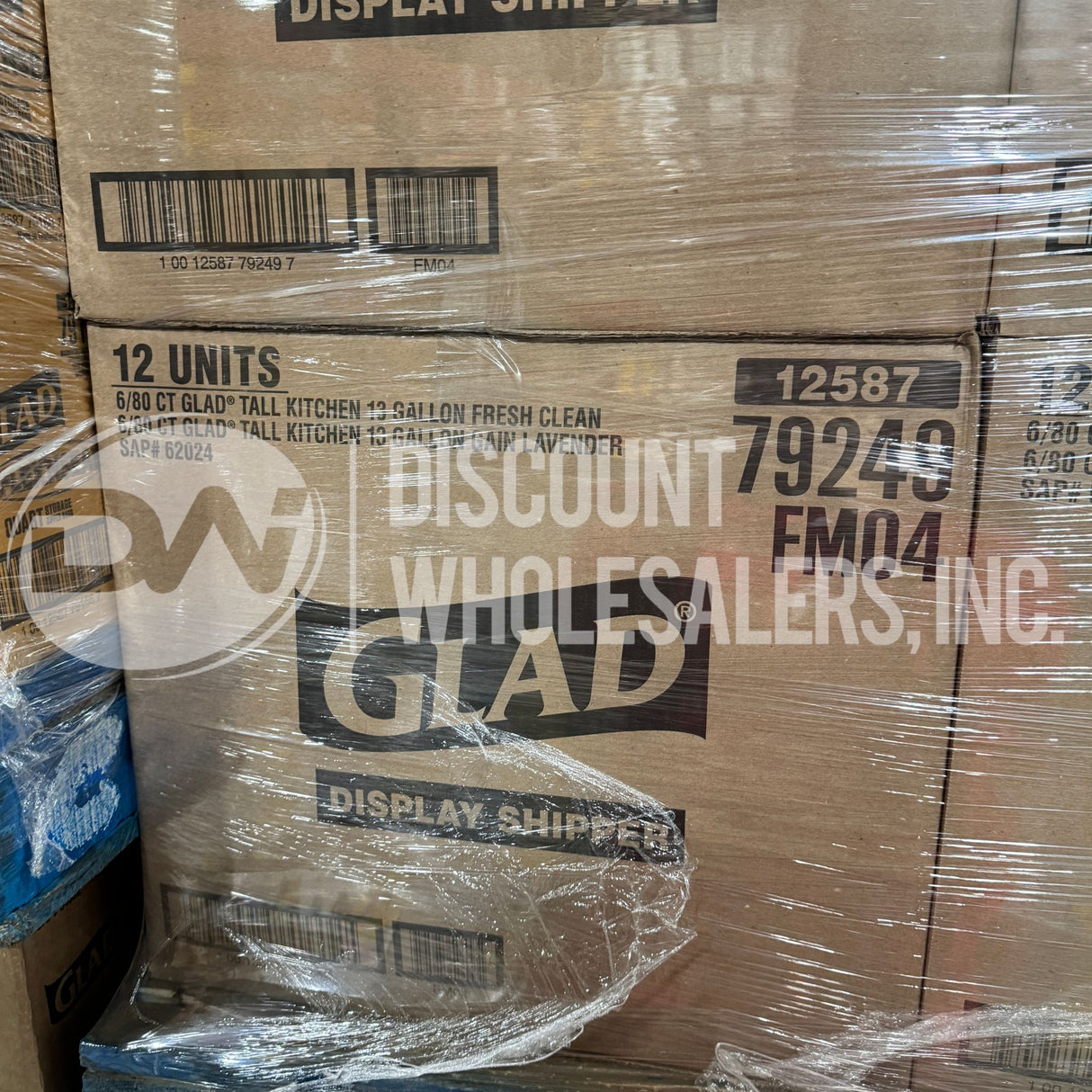 Glad Case Pack Truckload Fully Manifested (39 Pallets Per Truck)