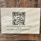 Club Load General Merchandise - (33 Pcs Per Pallet)