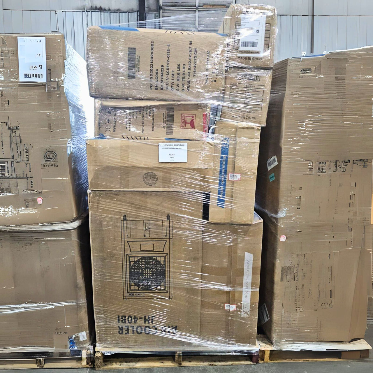 Furniwell,& GM Loads Ready To Ship (26 Pallet Per Truck)