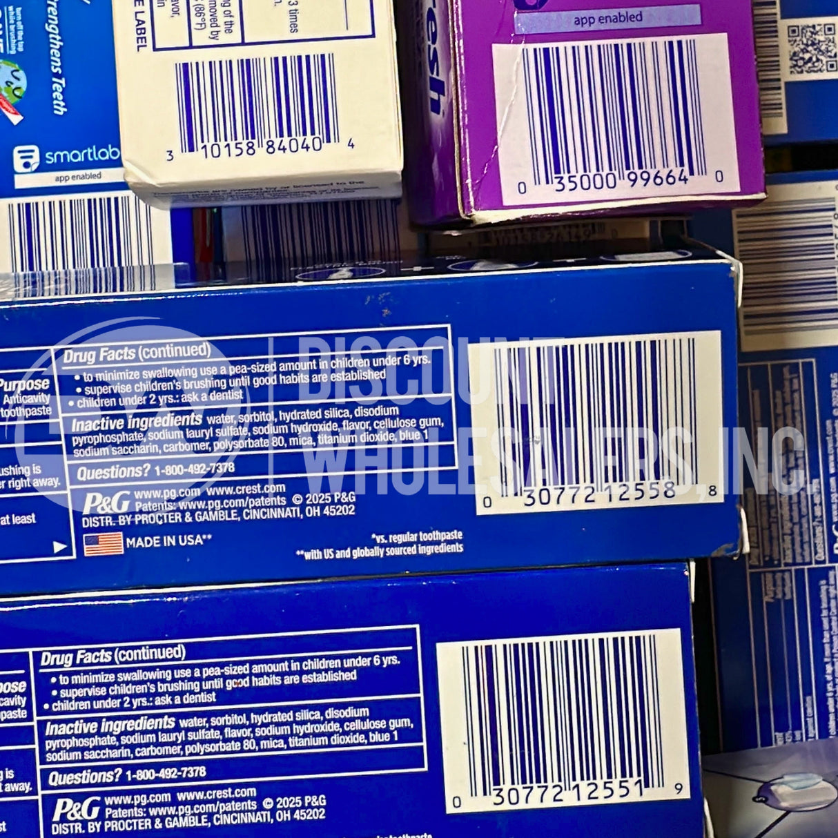 Toothpaste Assorted Different Sizes (50 Pcs Lot)