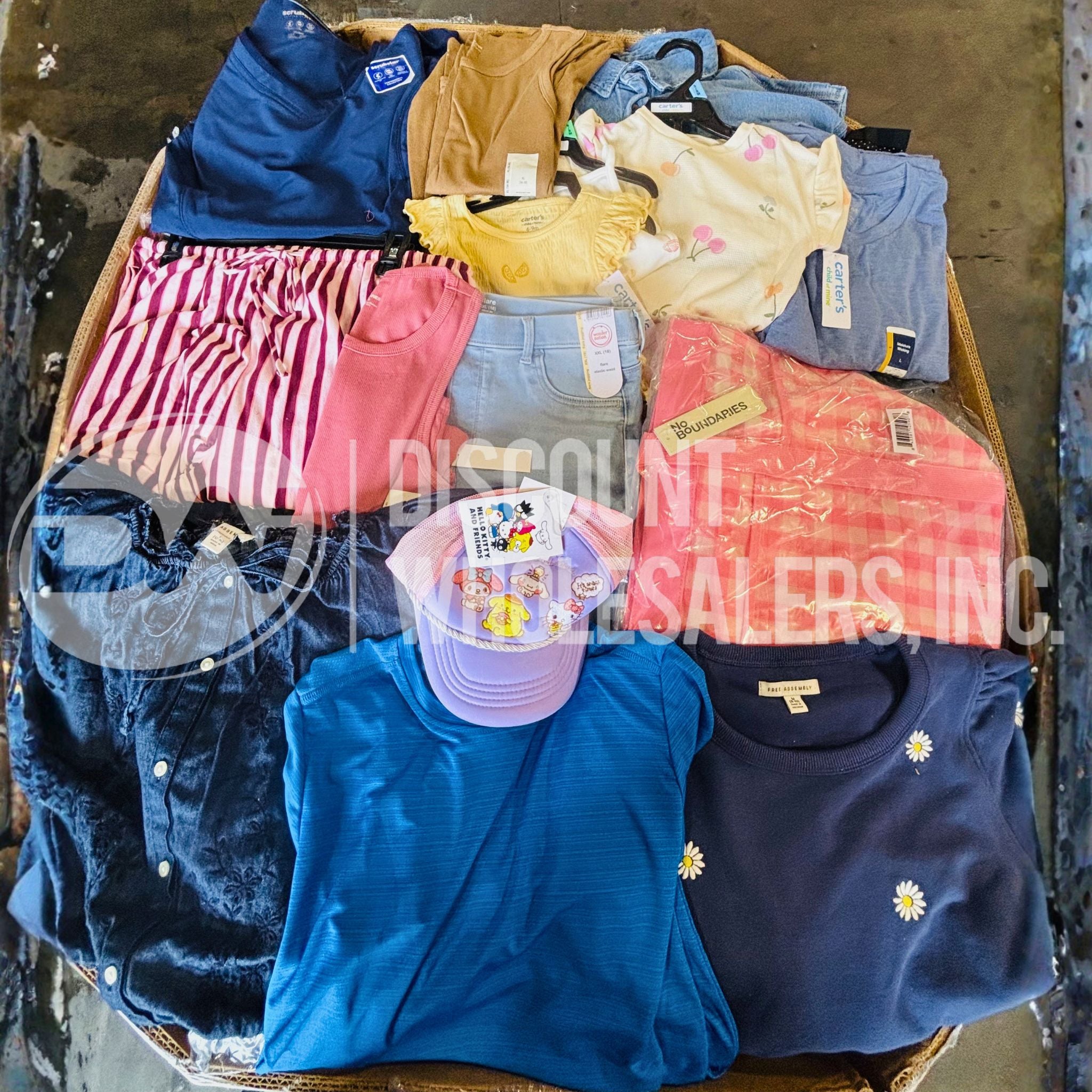 Wlmrt Mezcla de prendas (500 piezas por pallet)