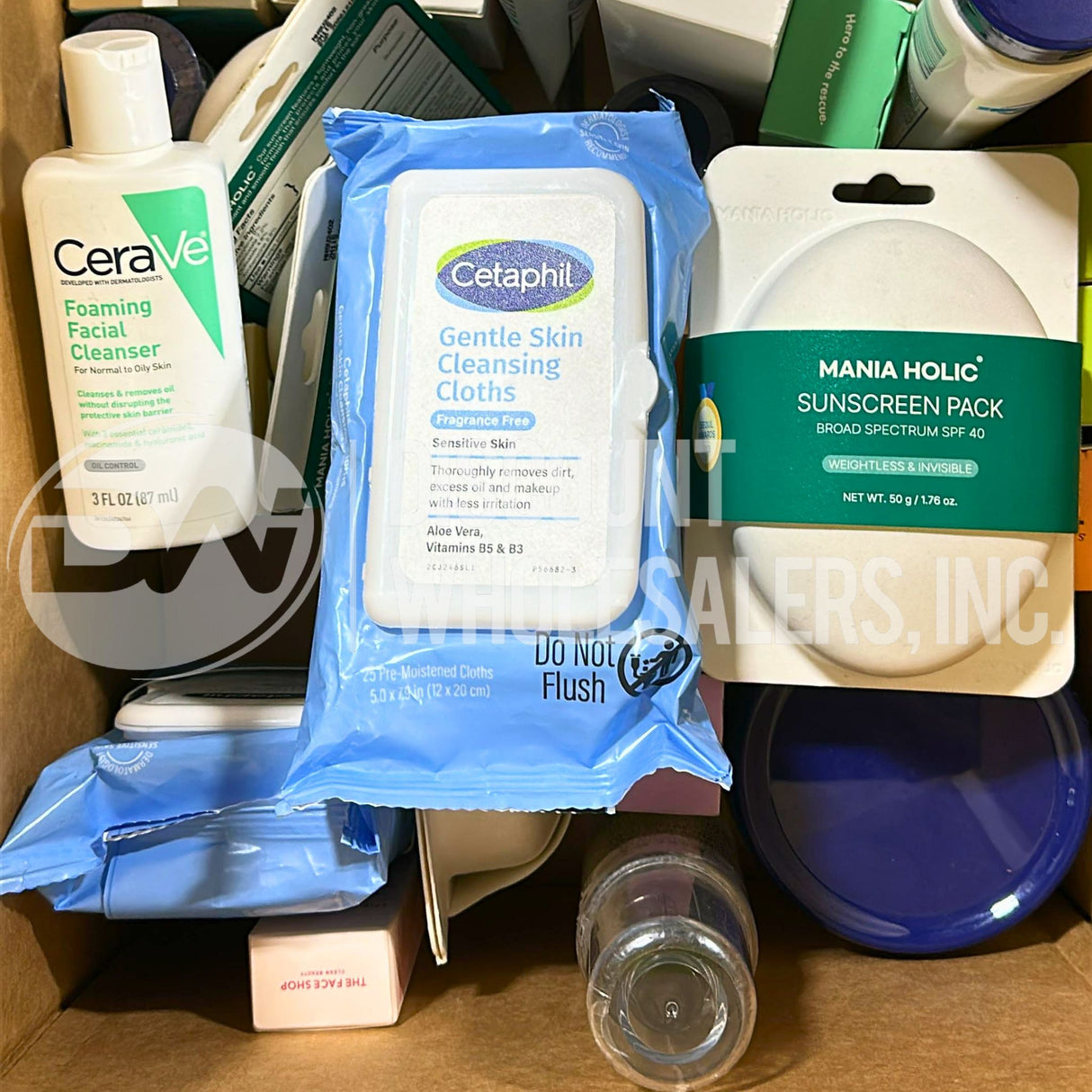 Skin Care Assorted Different Brands And Sizes (65 Pcs Lot)