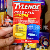 Tylenol Assorted Capsules and Liquid Medicine (100 Pcs Lot)