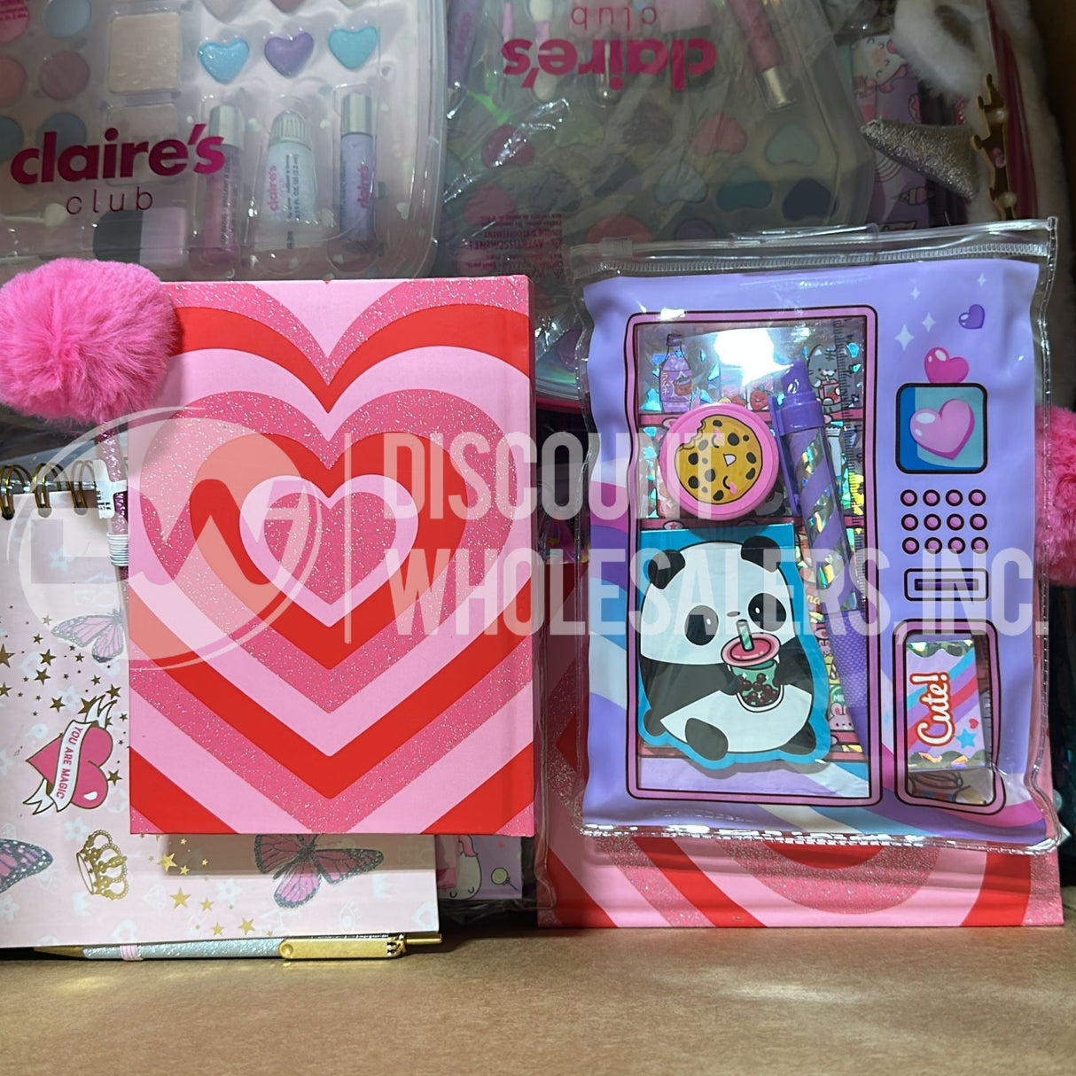 Claire's Assorted Bags, Makeup, Notebooks And More (110 Pcs Lot)
