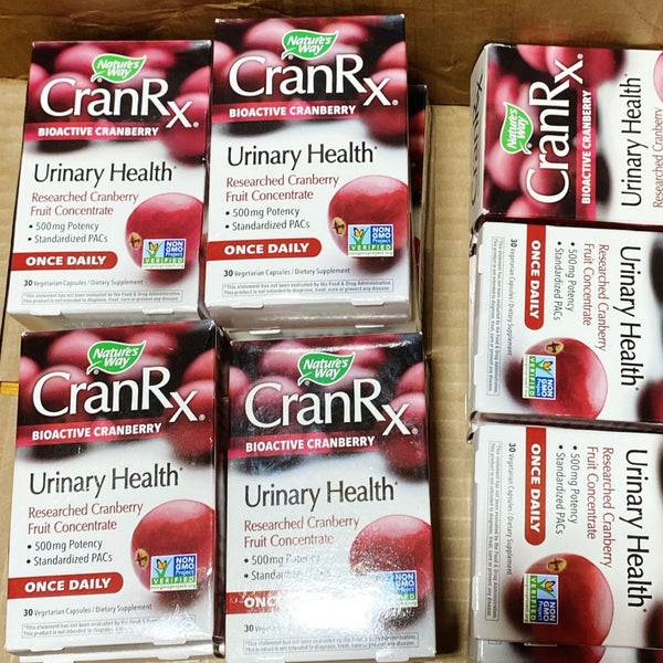 CranRx Bioactive Cranberry Urinary Health Researched Cranberry fruit concentrate 500mg potency