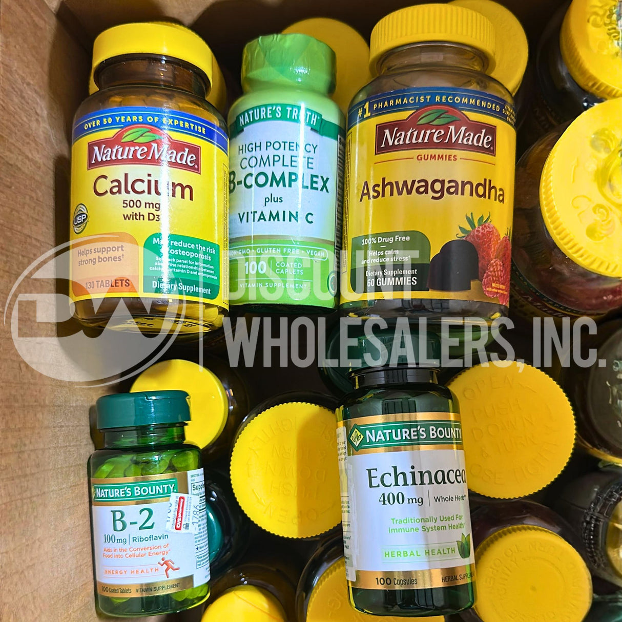 Vitamins Assorted Different Sizes Gummies Capsules And Tablets (70 Pcs Lot)