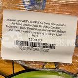 ASSORTED PARTY SUPPLIES (300 Pcs Per Pallet)