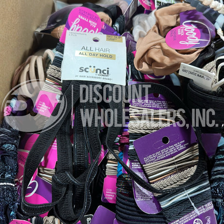 Hair Accessories Different Brands And Sizes (300 Pcs Lot)