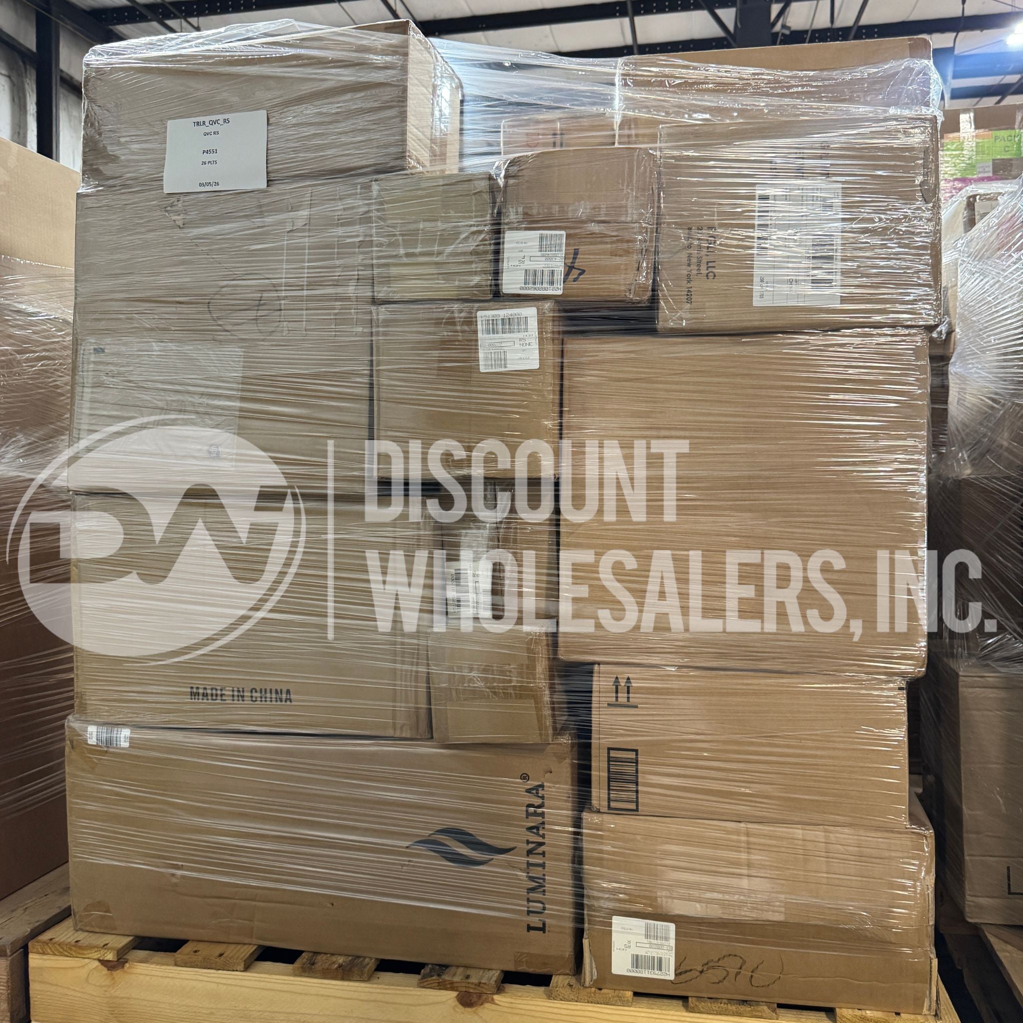Home Shopping Retail Load Mixed General Merchandise (26 Pallets Per Truck)