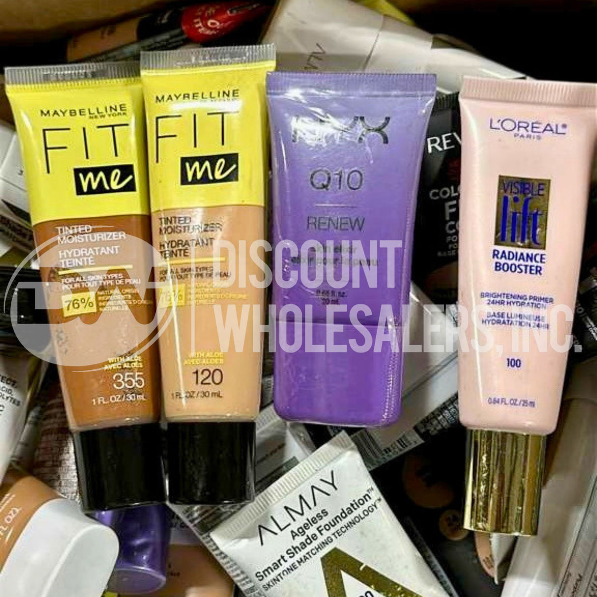 Concealers, Foundations And More Assorted Different Sizes, Shades And Brands (200 Pcs Lot)
