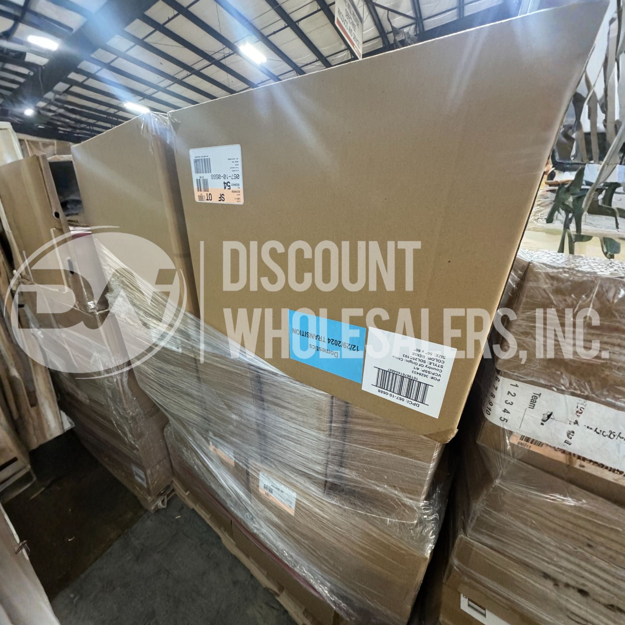 TGT Paquete de caja de mercancía general (26 palés por camión)